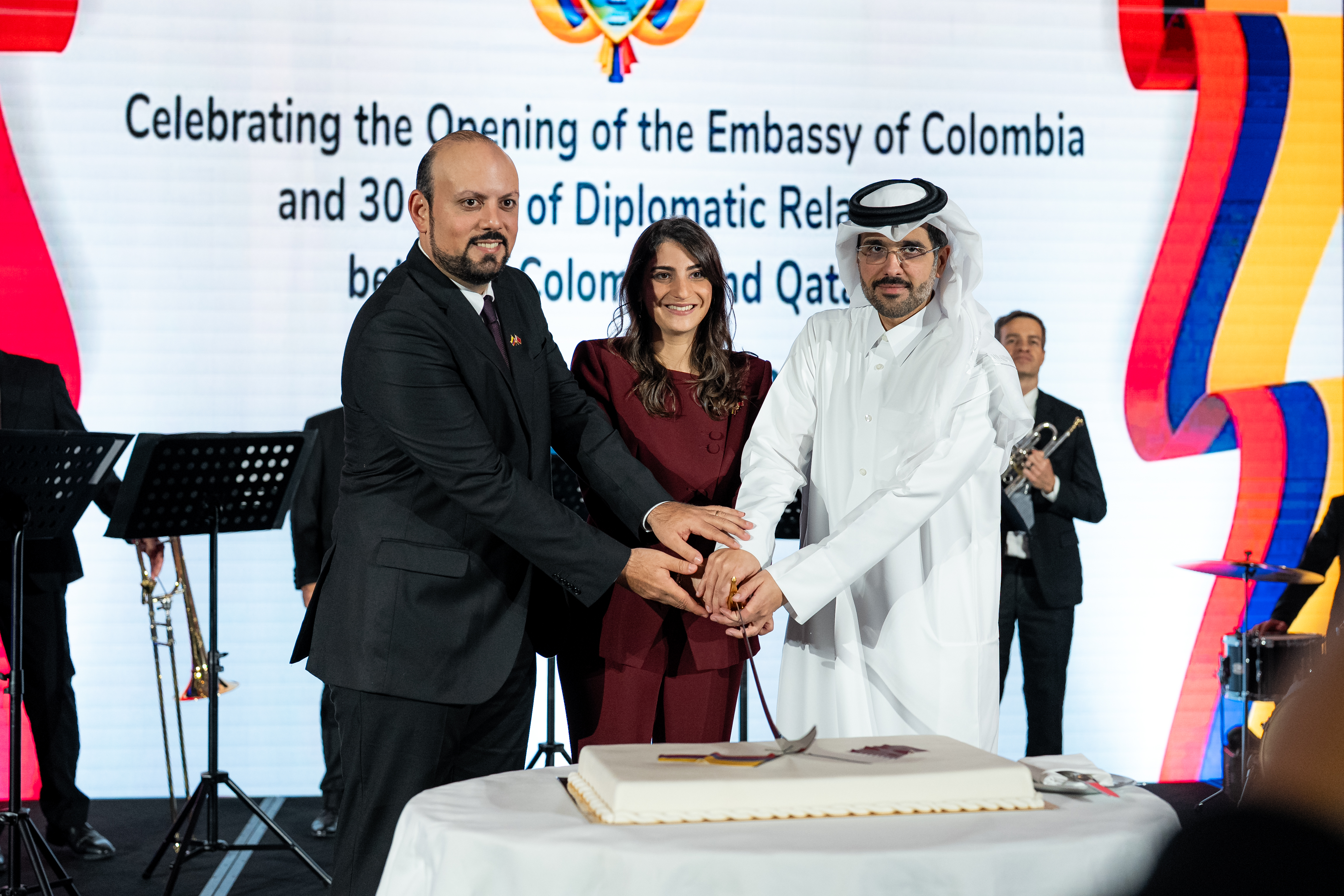 Embajada de Colombia en Qatar celebra su apertura oficial y los 30 años de relaciones diplomáticas entre ambos países