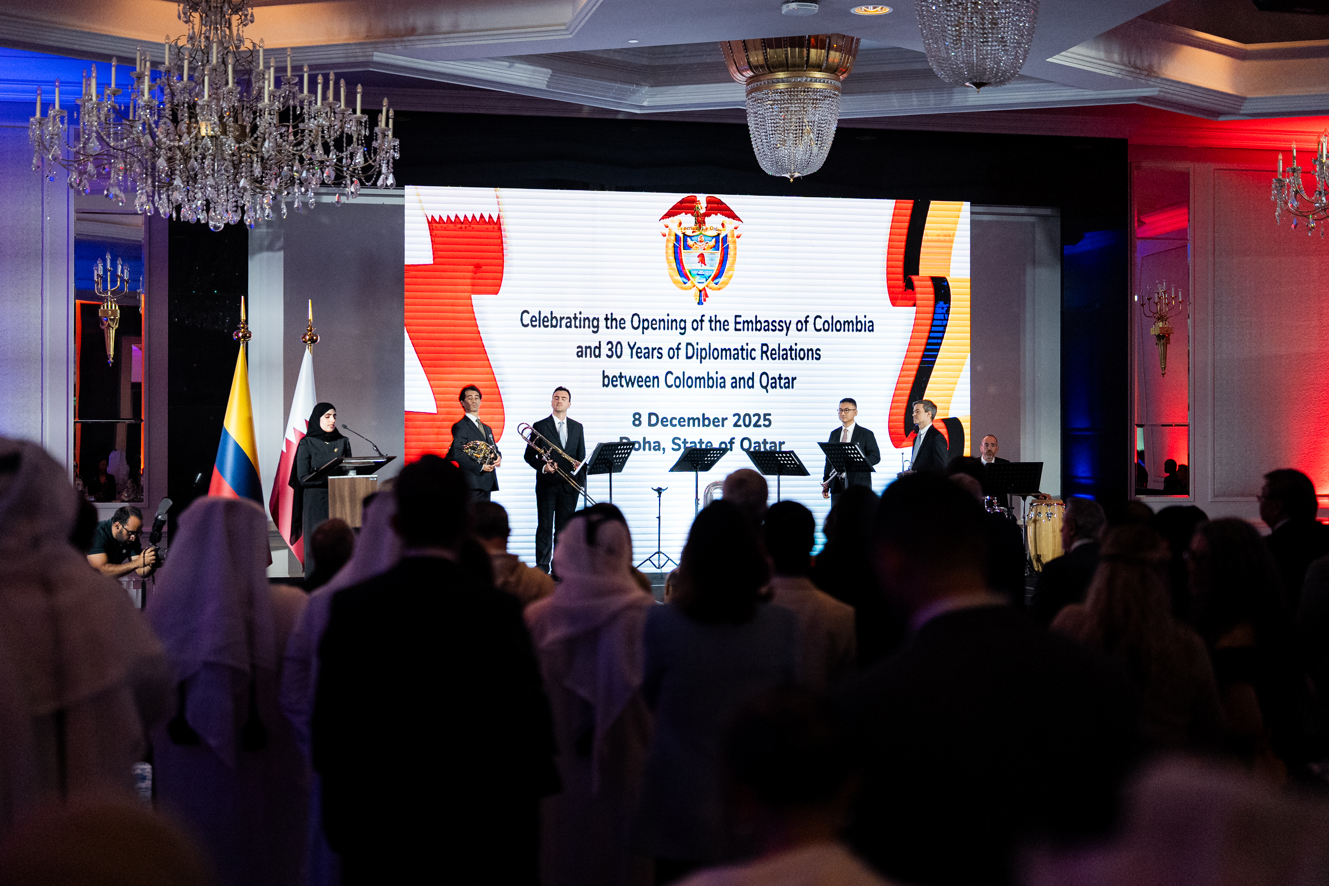 Embajada de Colombia en Qatar celebra su apertura oficial y los 30 años de relaciones diplomáticas entre ambos paísesEmbajada de Colombia en Qatar celebra su apertura oficial y los 30 años de relaciones diplomáticas entre ambos países