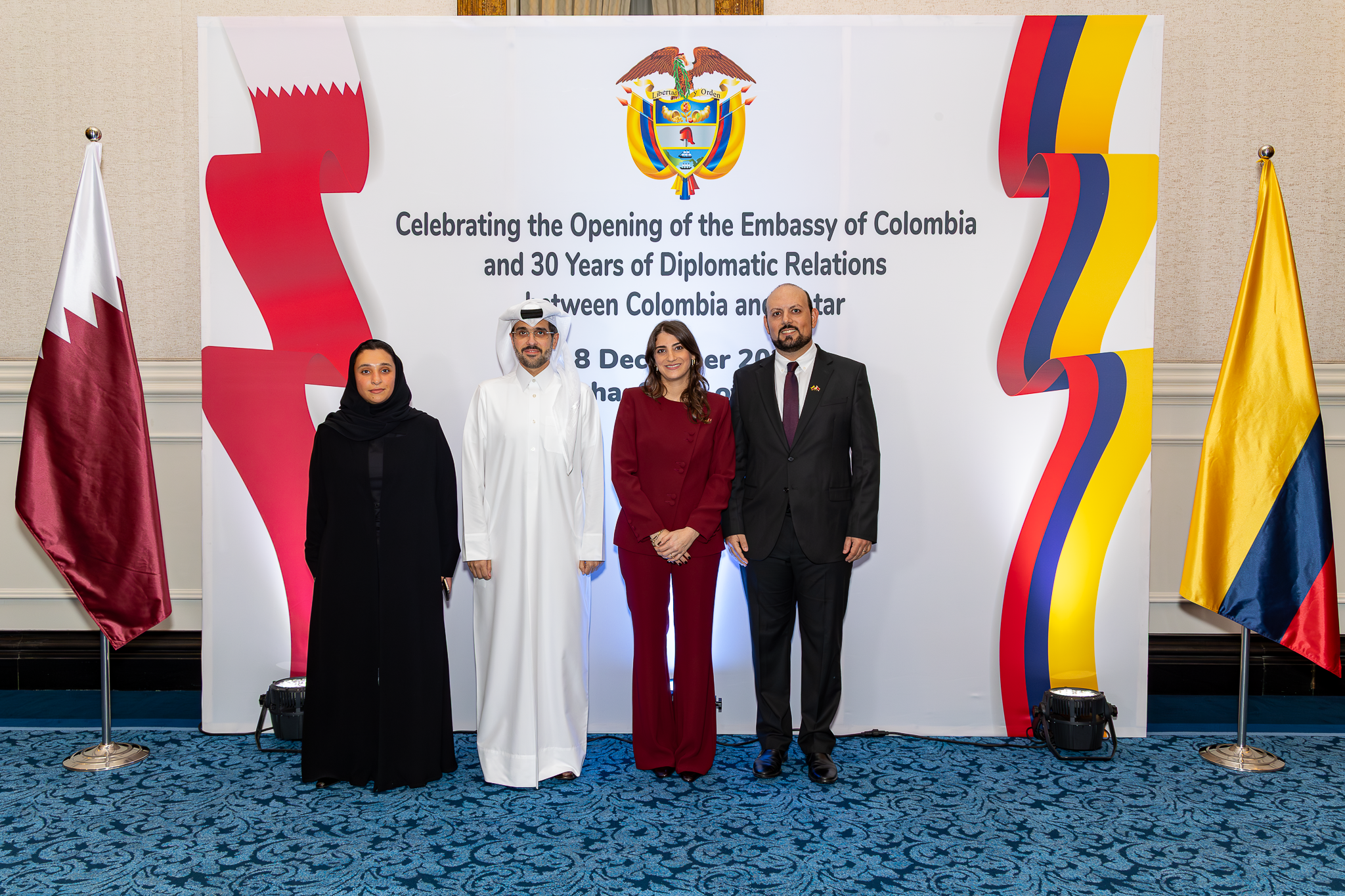 Embajada de Colombia en Qatar celebra su apertura oficial y los 30 años de relaciones diplomáticas entre ambos países