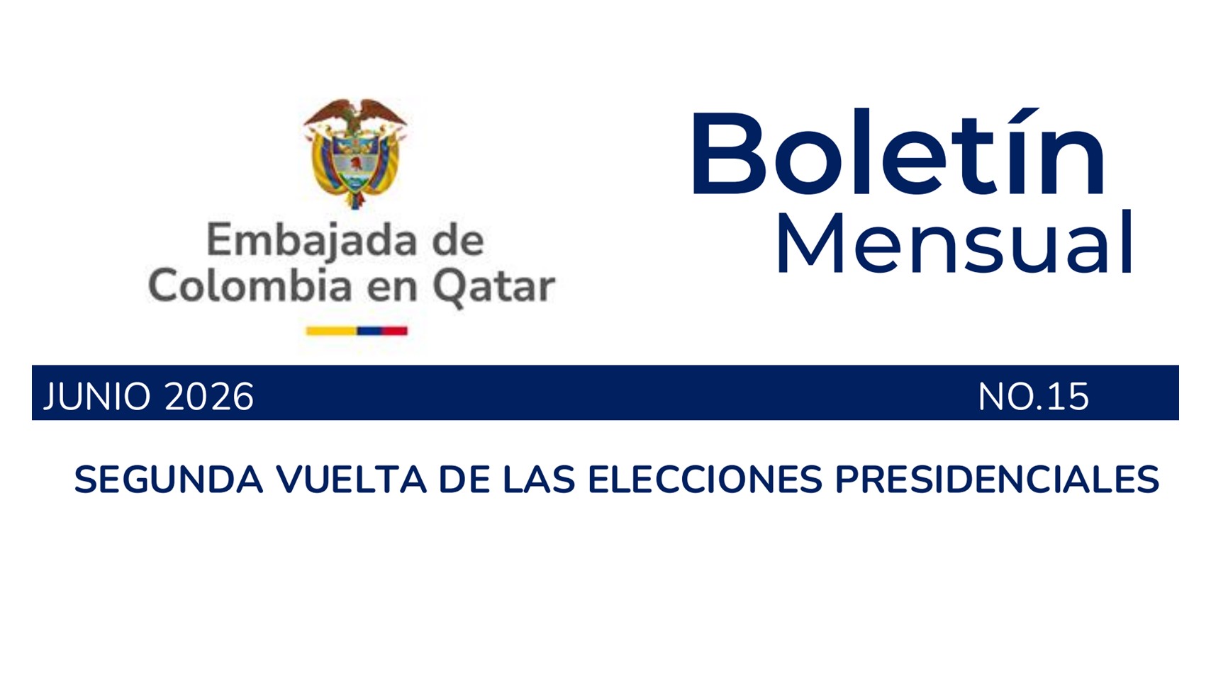 Embajada de Colombia en publica su boletín de junio de 2026